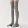 Anti-Slip Design Five Finger Yoga Socks Silicone Dots High Length Thigh Socks  Yoga Practice