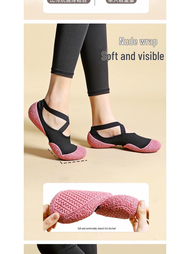 Gorensha Women's Shock-Absorbing Ballet Flats - Lightweight, Non-Slip Sole for Indoor Sports, Gym, Yoga, Aerobics