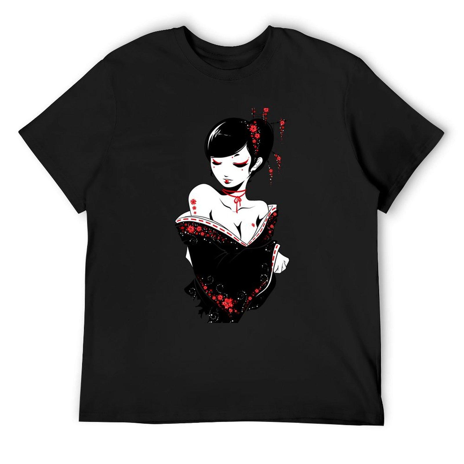 

Японская футболка новое издание летний топ аниме кастомная футболка мужская мода 4XL