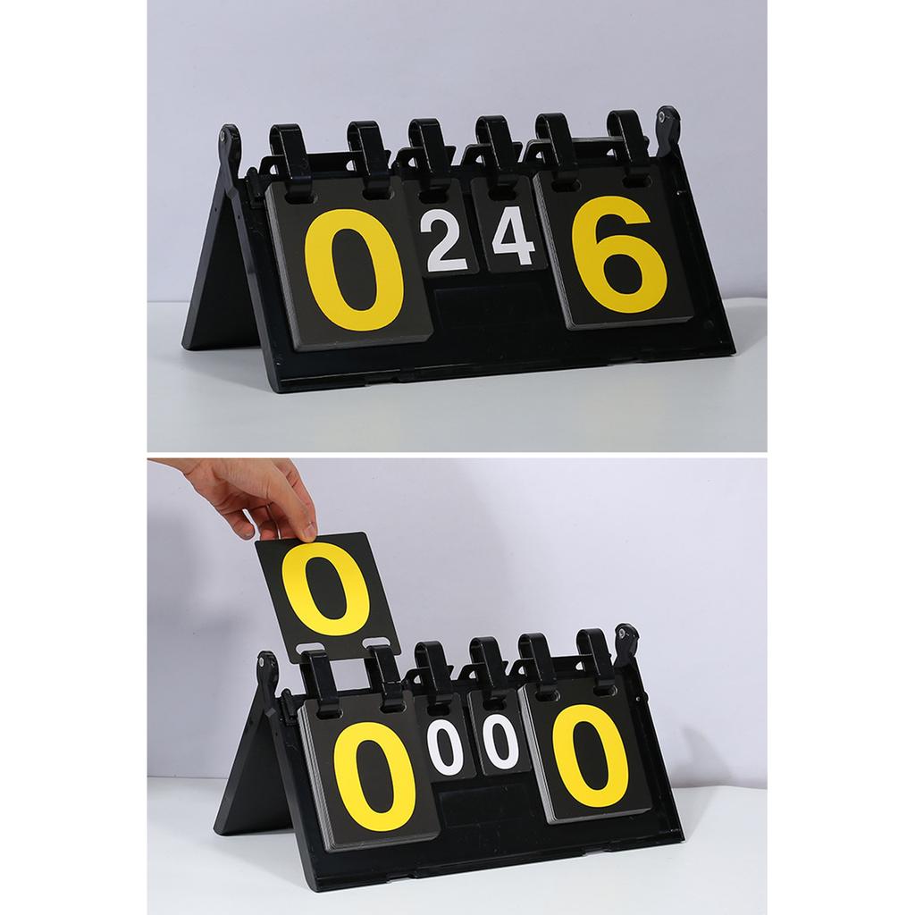 Tabletop Scoring Board Portable Tabletop Scoreboard Flipper MultiSports Score Flip Scoreboard Easy Flip Score Keeper