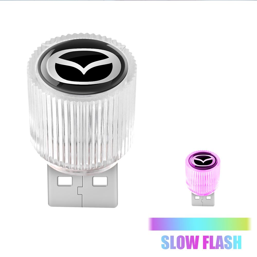 Car Accessories Mini USB Plug Lamps Night Car Interior Ambient Lights For Mazda CX-3 Bk GJ GL CX-8 CX-5 MS Speed 6 2 3 CX30 MX-5