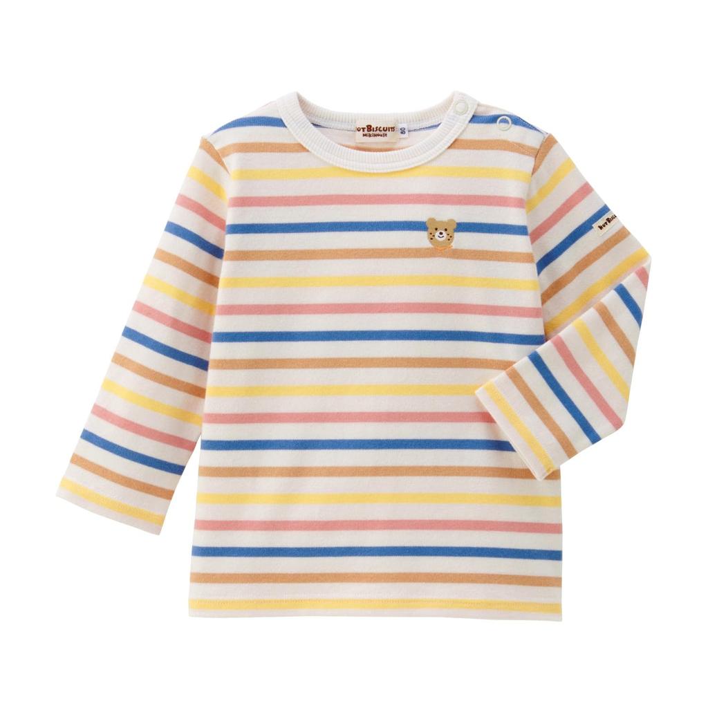 MIKIHOUSE HOT BISCUITS Long Sleeve T-Shirt, Boys and Girls, Baby, Children's Clothing, Multicolor, 120cm, Size 70-5212-146