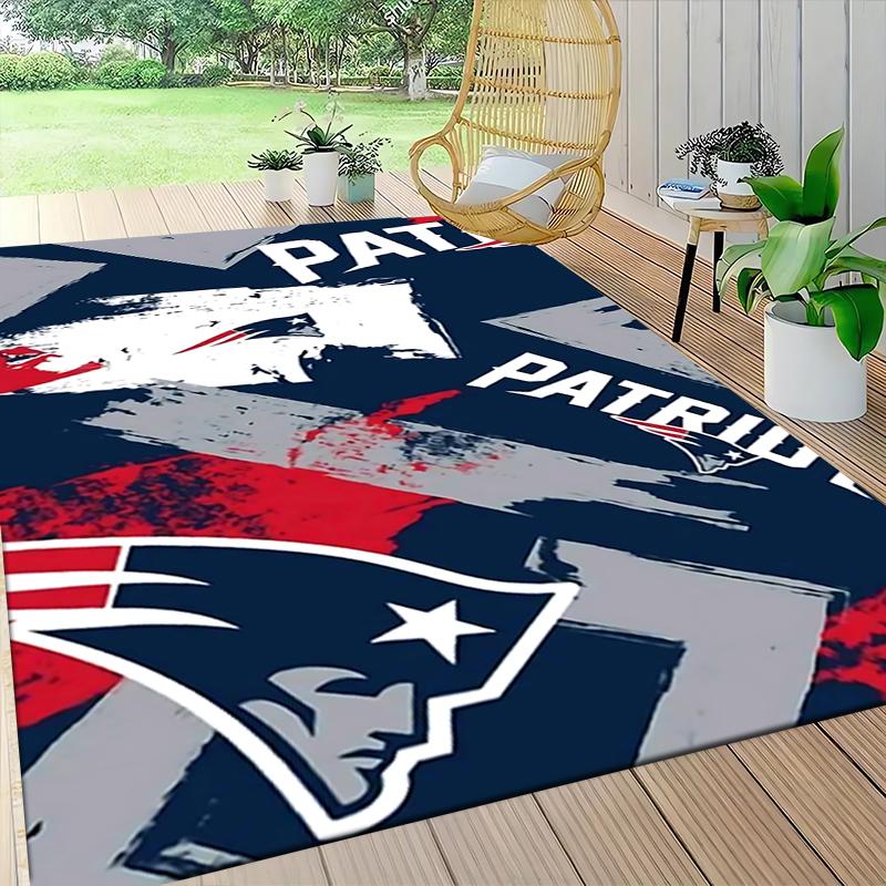 Patriots Team Spirit Artwork Carpet Rug Soft Washable Anti Slip Home Living Room Sofa Mats Personalized Christmas Rug