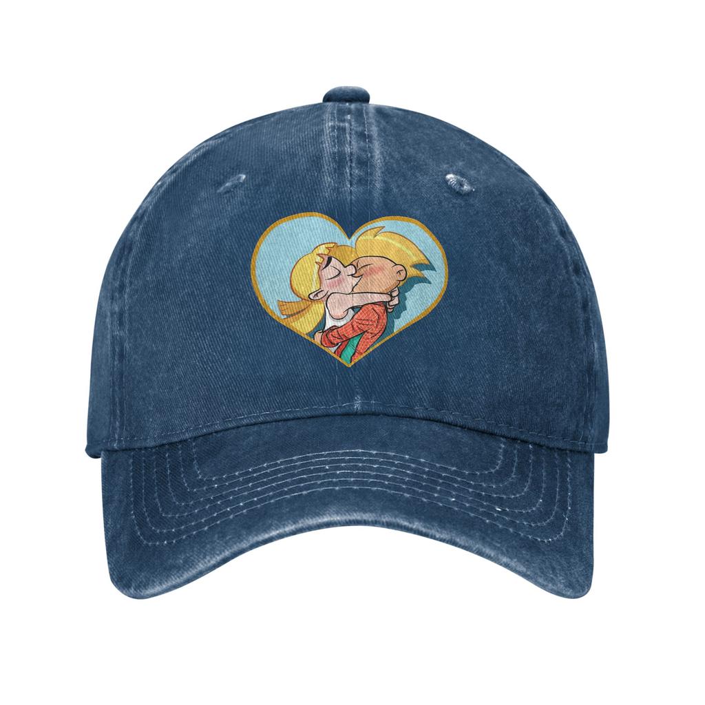 Hey Arnold Helga Pataki Cartoon Denim Fabric Cap Casual Baseball Caps Adjustable Hat Summer Unisex Baseball Hats