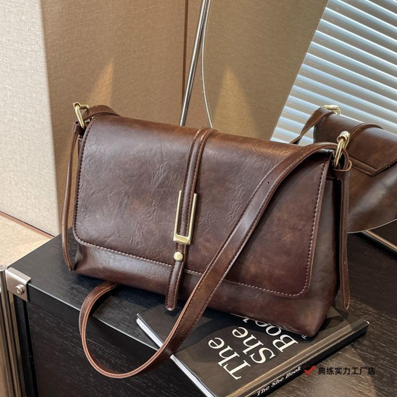 Premium Sense Retro Fashion Women's Bags Niche Trend Underarm Bags Versatile Large Capacity Original Messenger Small Square Bag