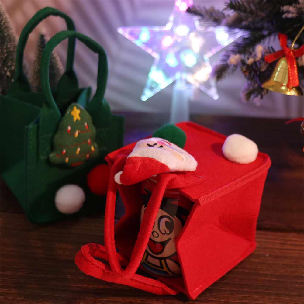 Candy Bag Christmas Treat Bags Felt Children's Candy Bag Christmas Candy Bag  New Year Gift