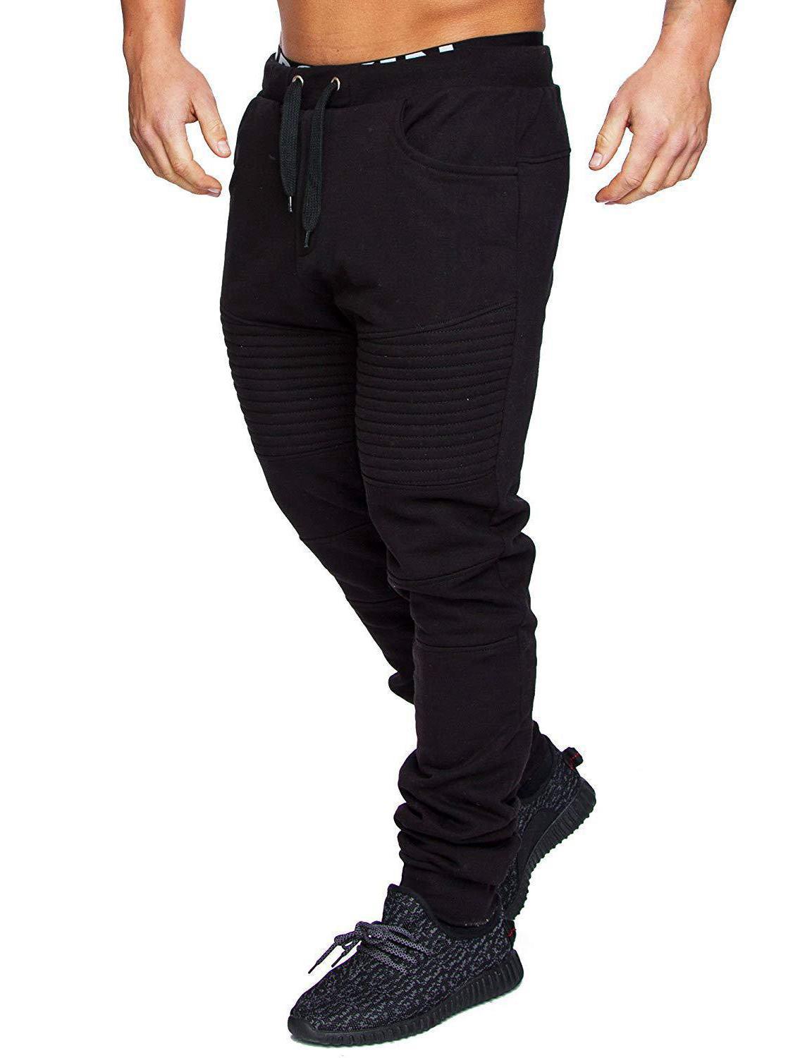 

Men s Hip-Hop Striped Camouflage Fitness Pants XXXL чорний
