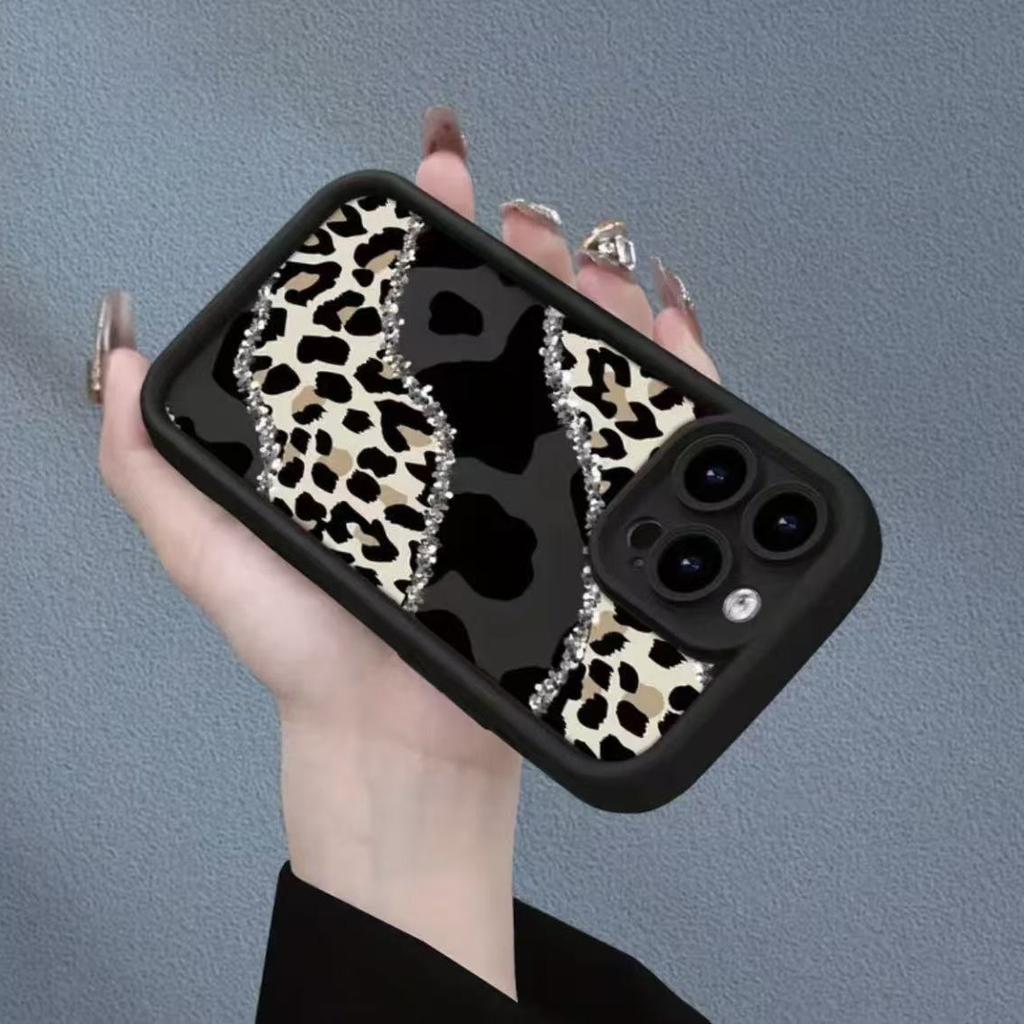 Foreign trade leopard print is suitable for iphone17pro mobile phone case Apple 15 personality 14 European and American 13promax new 16E