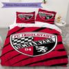 FC Ingolstadt 04 Raštų Patalynės Komplektas Antklodės Užvalkalas Pagalvės Užvalkalas Namų Dekoras Gimtadienio Dovana (1 * užvalkalas antklodei + 2 * užvalkalas pagalvei be užpildo)
