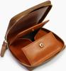 Creed SIBILLA Round Short Wallet, Cowhide Leather, Box-Shaped, with Coin Storage, Bifold, 335C090#22, Brown