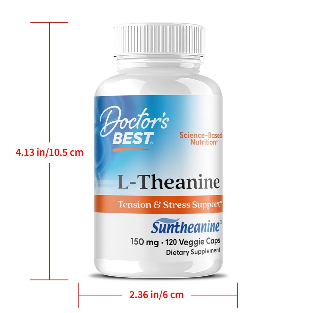 L-Theanine Supplement 150mg with Suntheanine, 120 Veggie Caps