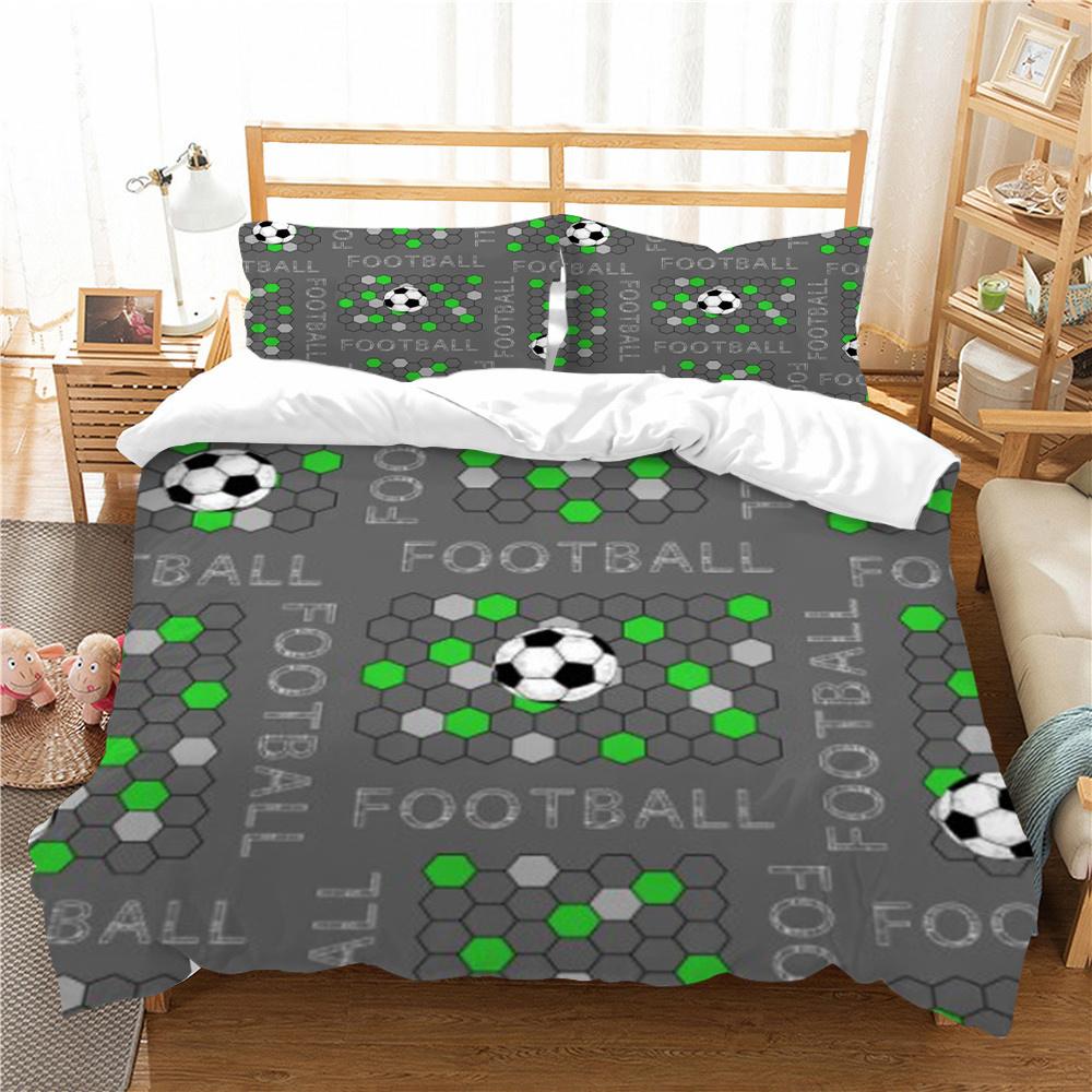 Football 3D Print Bedding Cover Set Luxury Home Bedclothes Unique Design Bedding Covers Comforter Bedding Suit