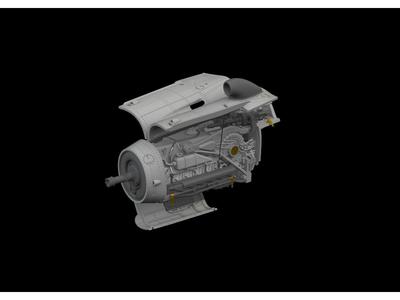 Eduard Brassin MTT Regensburg Factory Production Engine Plastic Model Parts EDU672400 1/72 Bf109G-10 (for Eduard) (Airplane)