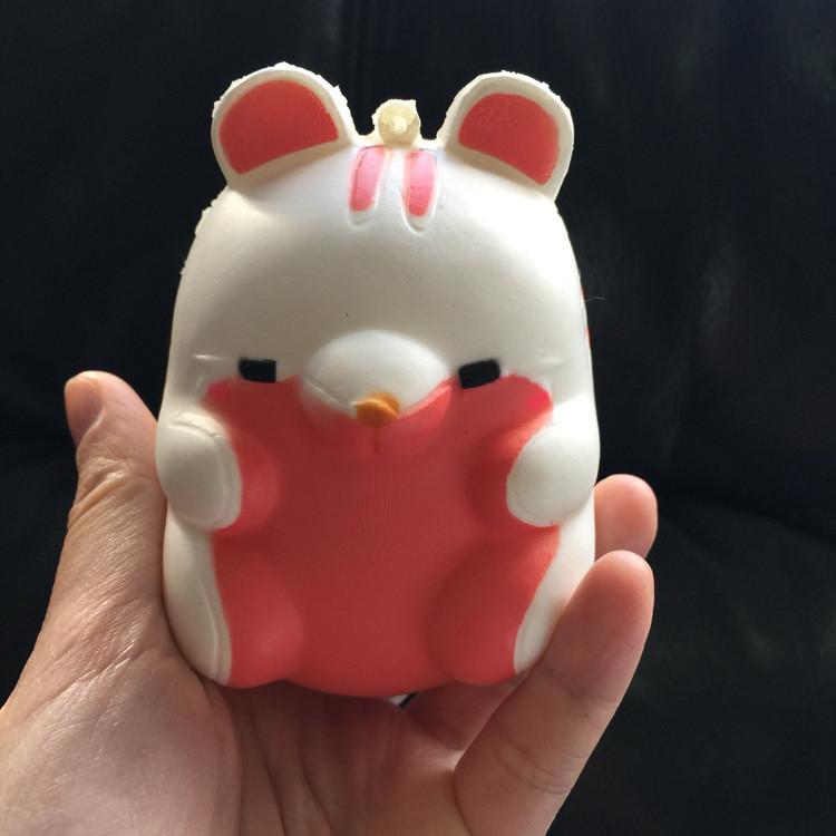 Cute Hamster Squishy Phone Charm With Pu Foam For Stress Relief And Gift Use