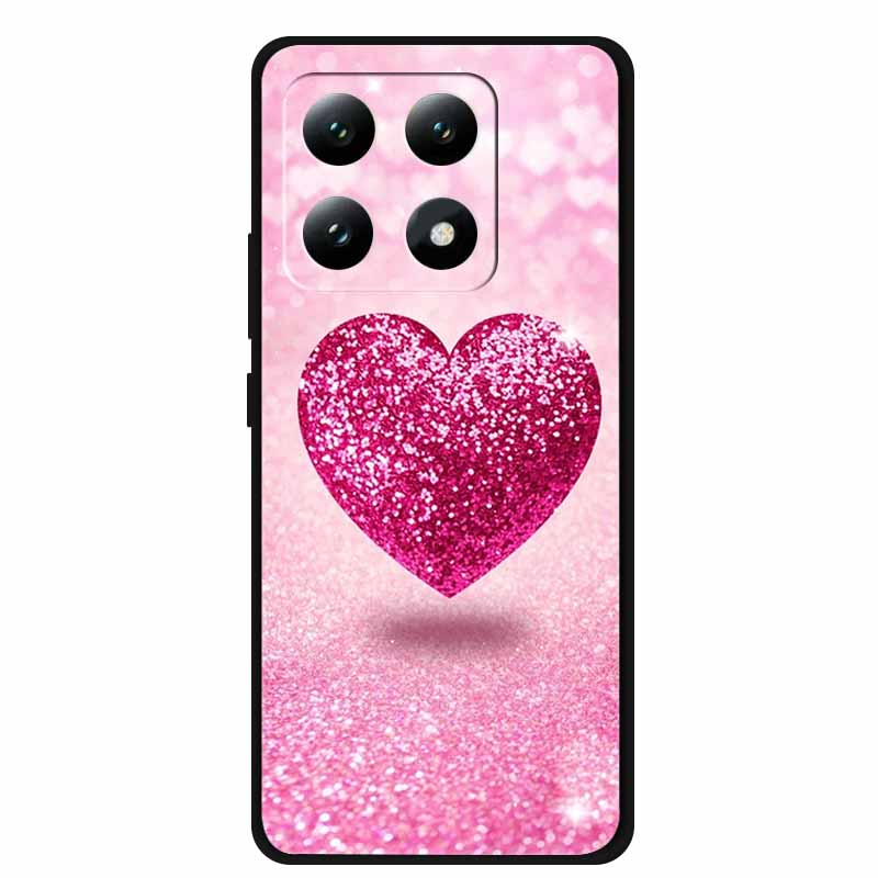 Handyhülle Für Xiaomi 15T Pro 5G Rückseite Hüllen Schwarzes Silikon Weiches Coque Für Xiaomi 15T 5G Hülle 15 T Pro 6,83" Fundas Schale