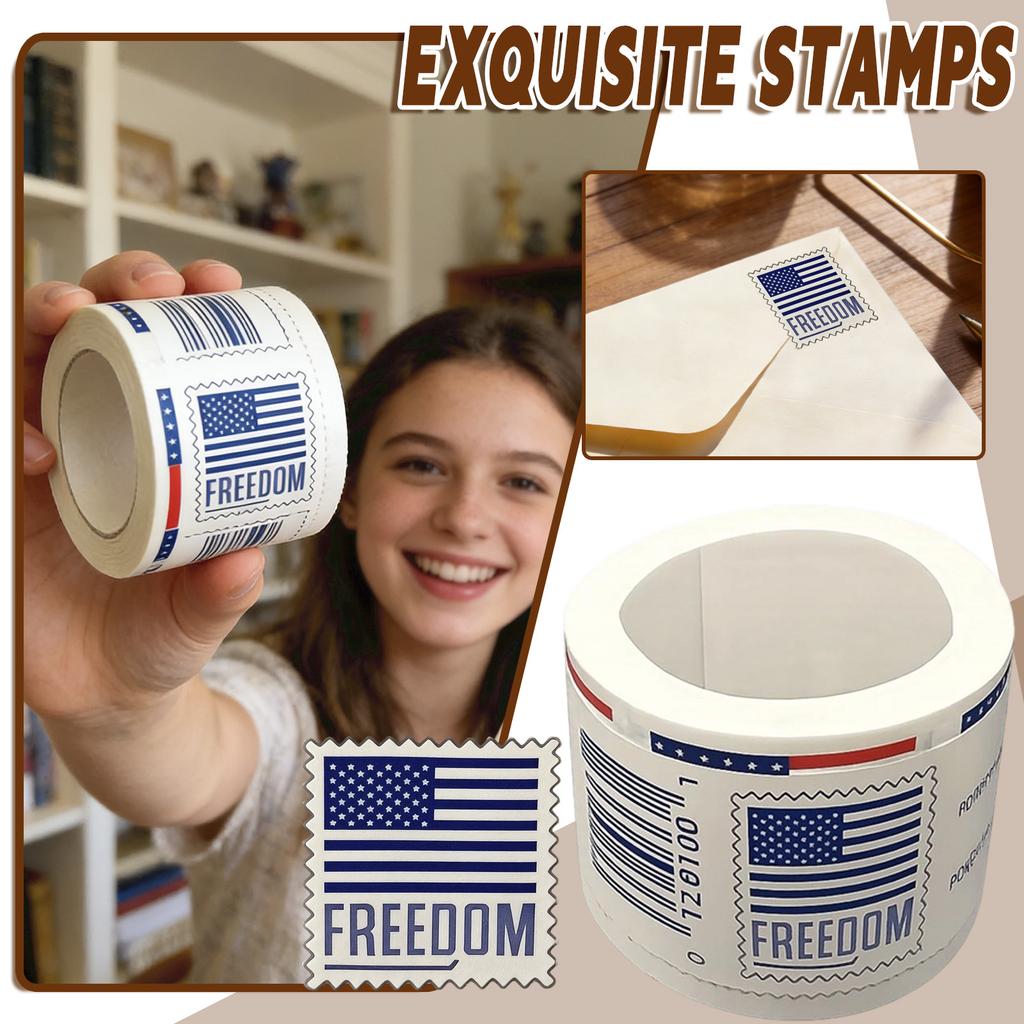 Features A Paired With Striped And Flag-inspired Elements, Adding A , Symbolic To Letters, Crafts, Or Packages.