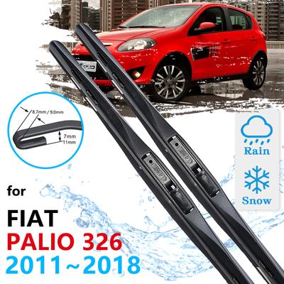 Car Front Wiper Blades For Fiat Palio 326 2018 2017 2016 2015 2014 2013 2012 2011 Cleaning Windscreen Windshield Car