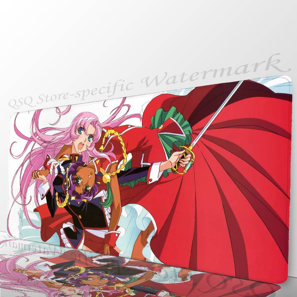 Revolutionary Girl U-Utena Anim Mousepad Mouse Mat Desk Mat With Pad Gaming Accessories Prime Gaming XXL Keyboard Pad Padding LockEdge700x300x2mm