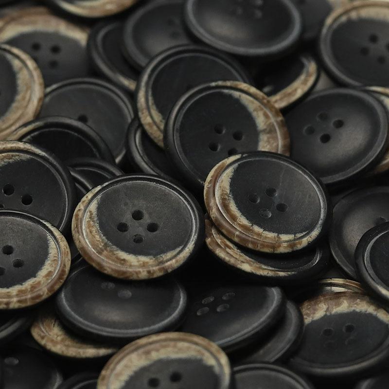 

Края в виде полумесяца Четырехглазая черная пуговица Смола Пряжка для одежды Двусторонняя нейлоновая пуговица для пальто Декоративная пряжка для одежды 1 #[15mm W2031 four-eye concave moon black]