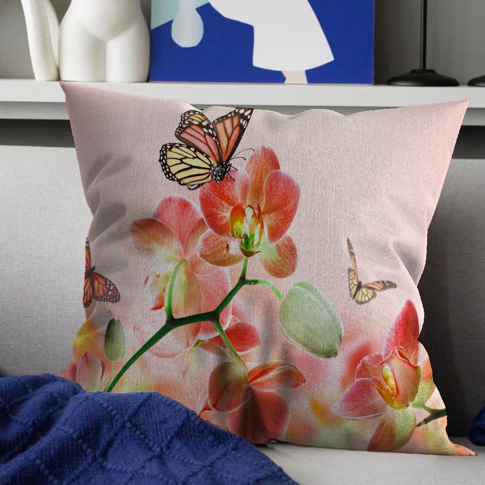 Butterfly Cushion Cover Car Throw Pillow Case For Sofa Car Christmas Gift 40x40cm 45x45cm