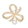 Vintage Pearl Bow Brooches For Women Fashion Baroque Style Pins Wedding Corsage Party Accessories Christmas Gift