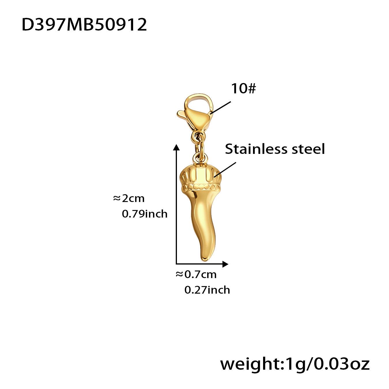 

Oumaijia 18k Gold-Plated Stainless Steel Bead Chain Necklace with Multi-Accessory Pendants