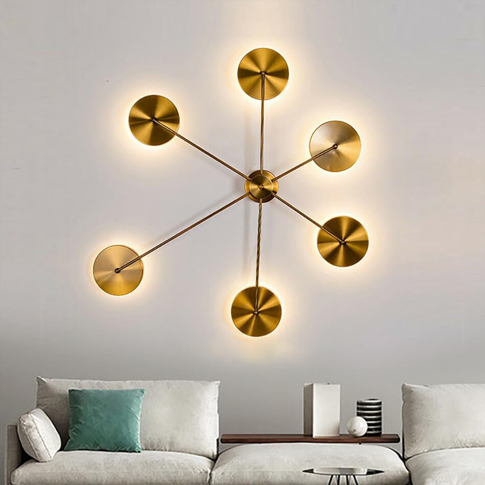 Modern Wall Sconces Sputnik Wall Light Creative Ceiling Lamp Modern Art Decor, for Living Room, Entryway, Bedroom, Hallway
