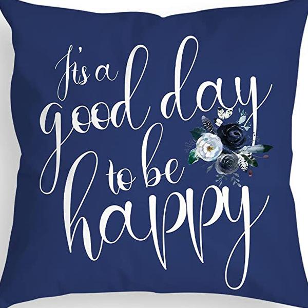 Retro American Plant Floral Print Linen Pillow Case Living Room Sofa Car Pillow Cushion