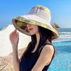 Outdoor sun protection hat Travel sun hat Women's summer face cover Large brim Sun hat Foldable mother Thin bucket hat