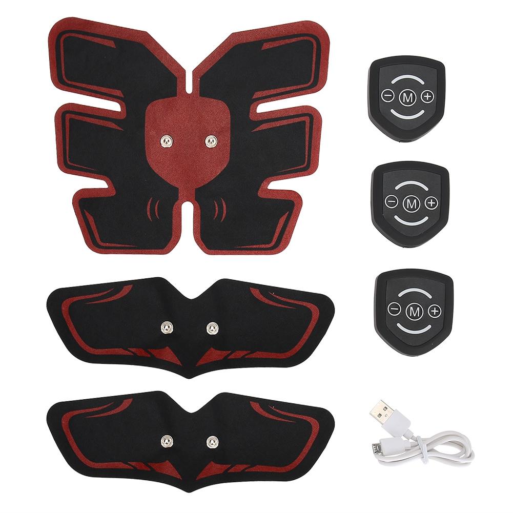 

Портативный стимулятор мышц живота EMS массажер фитнес тренировочное устройство red