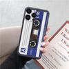Módní, vtipná, měkká pouzdra na telefon s retro vzorem pro iPhone 15 Pro 6 14 XS 13 Max XR 12 Mini 7 Plus X SE 8 11 TPU nárazuvzdorný černý kryt