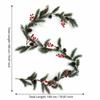 Lightweight Artificial Christmas Garland Dense Pine Needle Flexible Bendable Stem Christmas Decor Garland Reusable