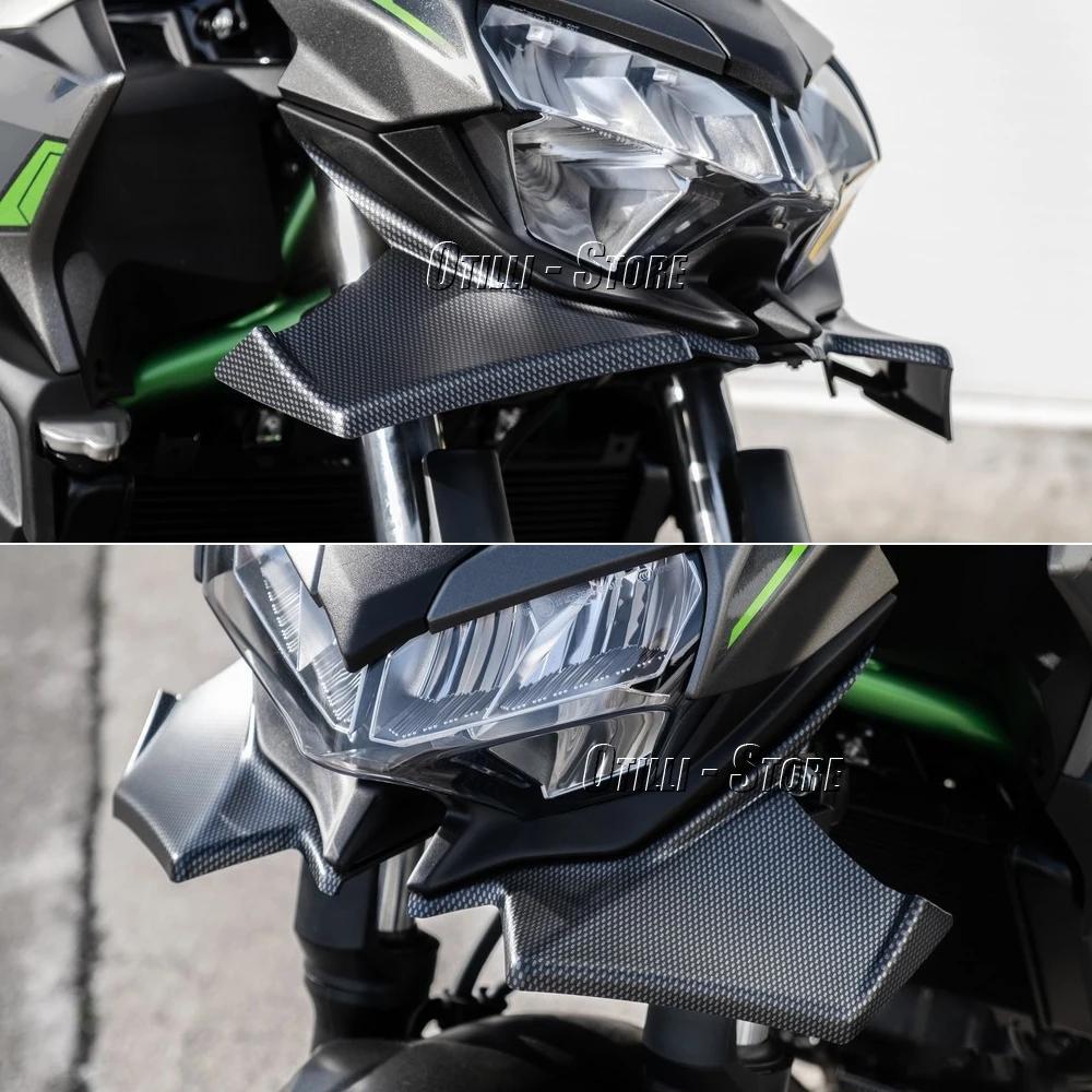 New Motorcycle Front Spoiler Fairing Winglet Aerodynamic Wing Cover Trim For Kawasaki Z650 Z 650 Z650 2021 2022 2023 2024