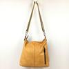 Made In Japan TAKANO Leather Shoulder Bag Camel/Brown Soft Leather(USED)