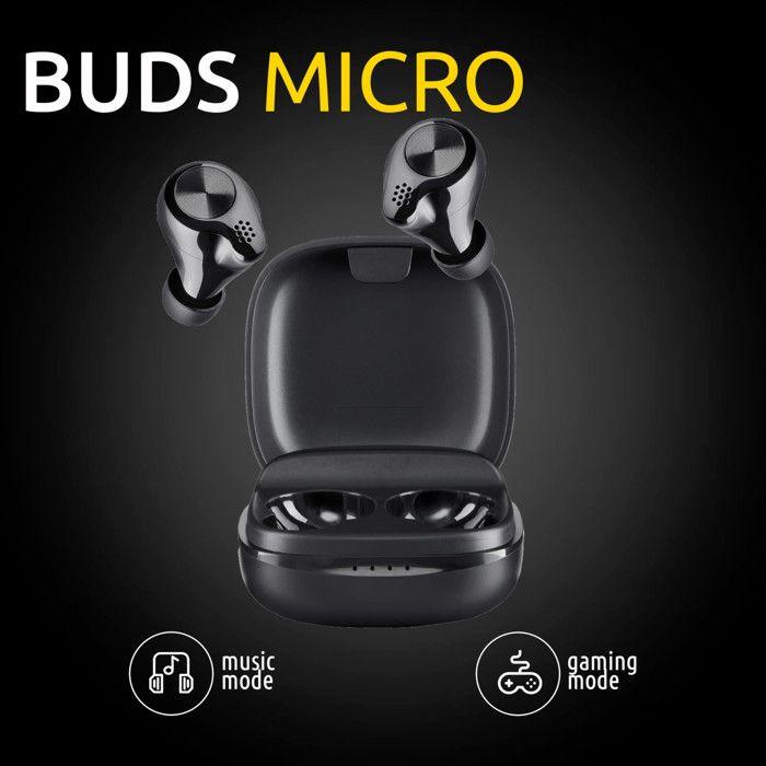 Intenso T200 Auricolari True Wireless Bluetooth 5.3 Nero 25 Ore Autonomia
