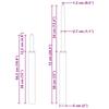 Office Chair Gas Lift Cylinder Black 505 720 mm Iron