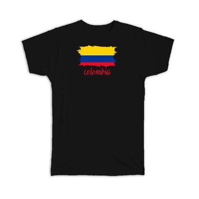 Geschenk-T-Shirt : Kolumbien Flagge Kolumbianisches Land Auswanderer