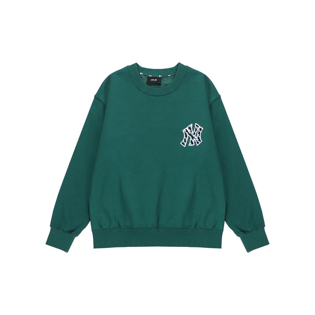 New MLB Sweatshirt Unisex Dark Green 3AMTM0624-50GND