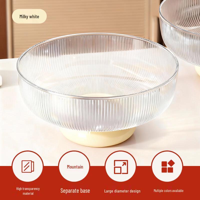 Creative Transparent Edged Ice Flower Fruit Plate