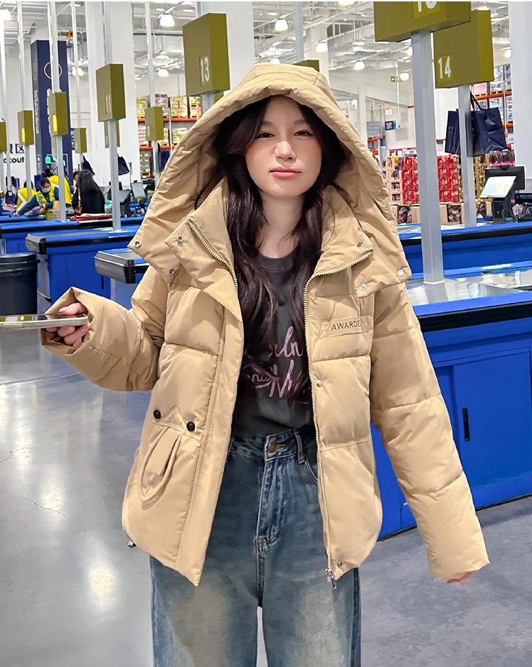 Hooded Loose Short Jacket Thickened Winter Cotton Coat
