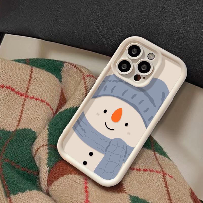 Christmas Phone Case for iPhone 11 13 12 14 15 16 Pro Max XR XS Samsung A15 A55 A05 Redmi 12 13C OPPO A16 A18 A60 Reno 11 Vivo Y17S Y12 Infinix Note