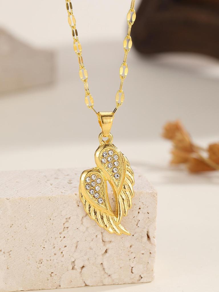Luxury Angel Wings Pendant Necklace