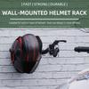 1/2PC Wall Mount Motorcycle Helmet Hook Racks Multifunctional Home Luggage Jacket Holders Black Sports Gear No-Drill Safe Hook