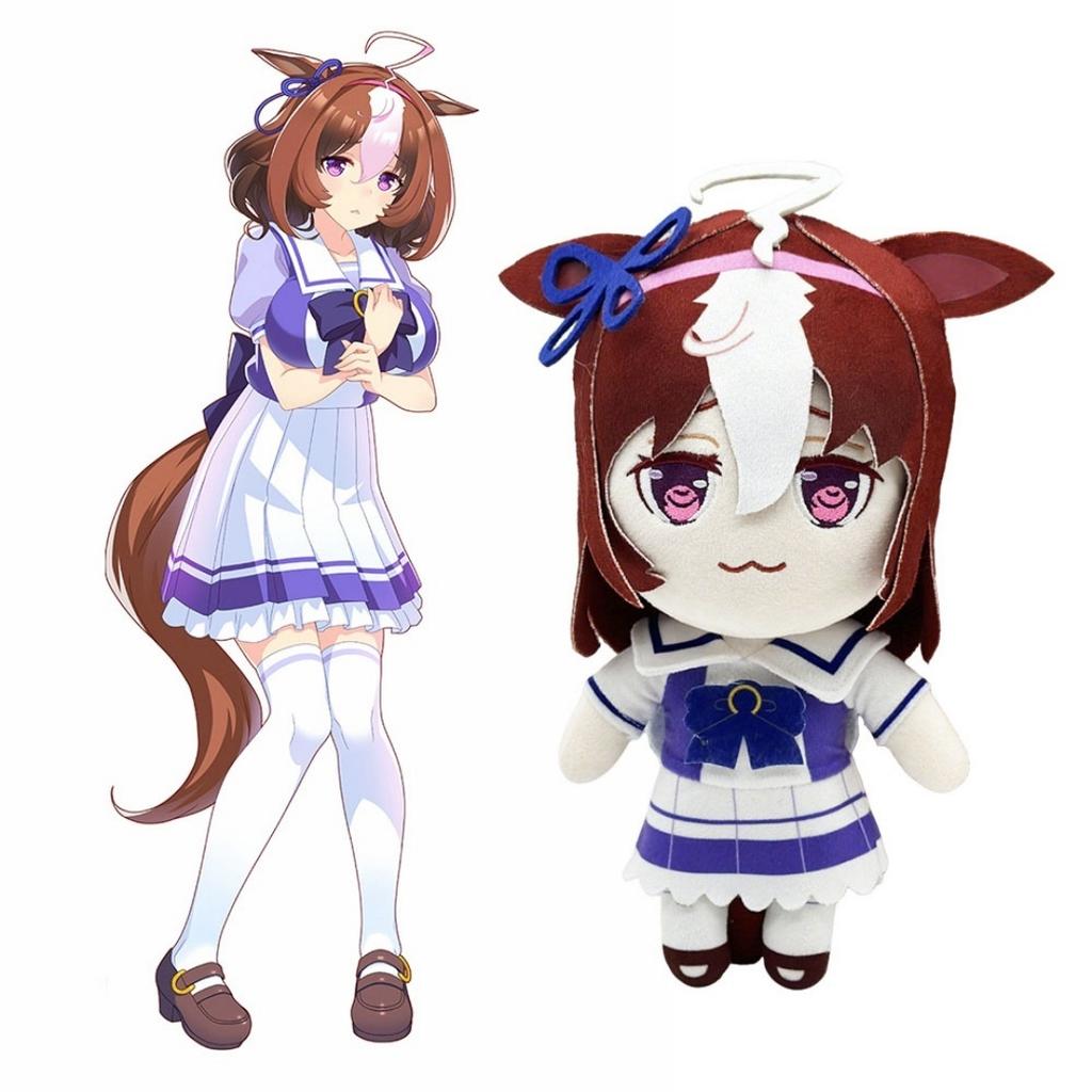 Kawaii Uma Musume Plush Toys Anime Pretty Derby  Character Meisho Doto Plushie Soft Stuffed Doll Collectible Birthday Xmas Gift