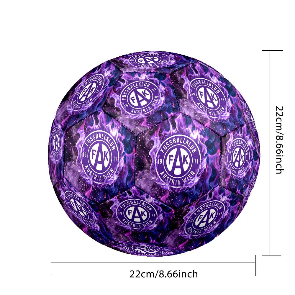 Austria Wien FC Size 5 Standard Football Durable Training Match Soccer Ball for Adult Outdoor Sports