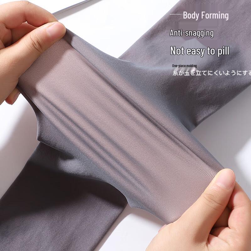 Langsha Women's Sheer Faux Flesh Integrated Tights