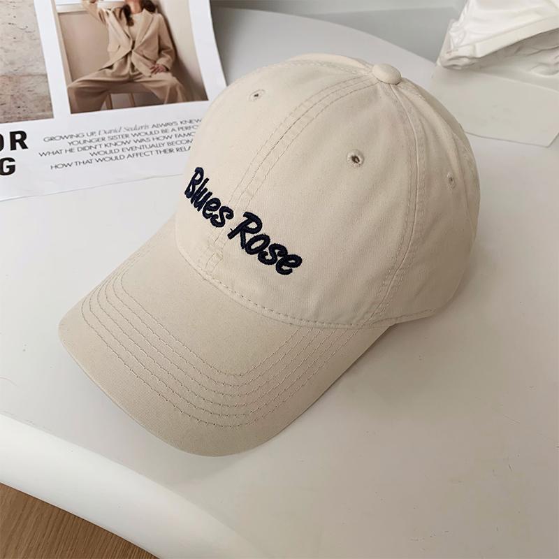 Spring and Summer Women's Versatile Trendy Baseball Cap Men's Outdoor Sunscreen Visor Hat Letter Embroidery Soft Top Cap