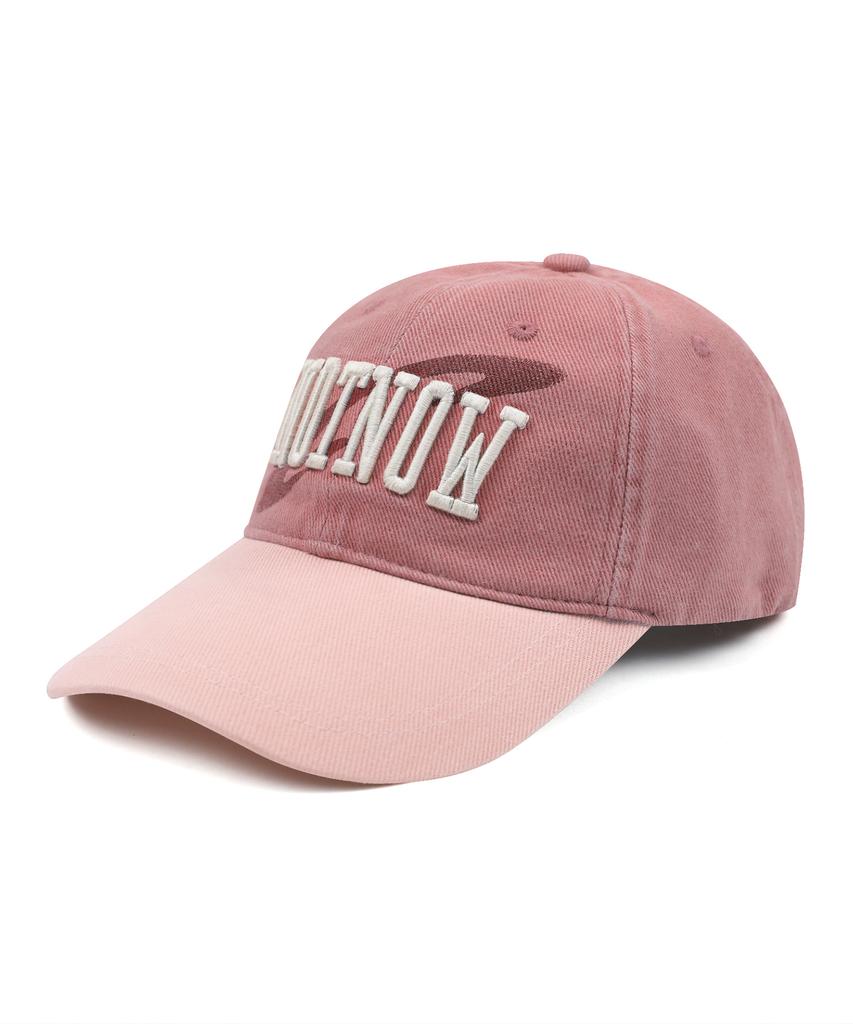 GLACK Gc059 Notnow Color Block Washed Cotton Ball Cap (Pink)