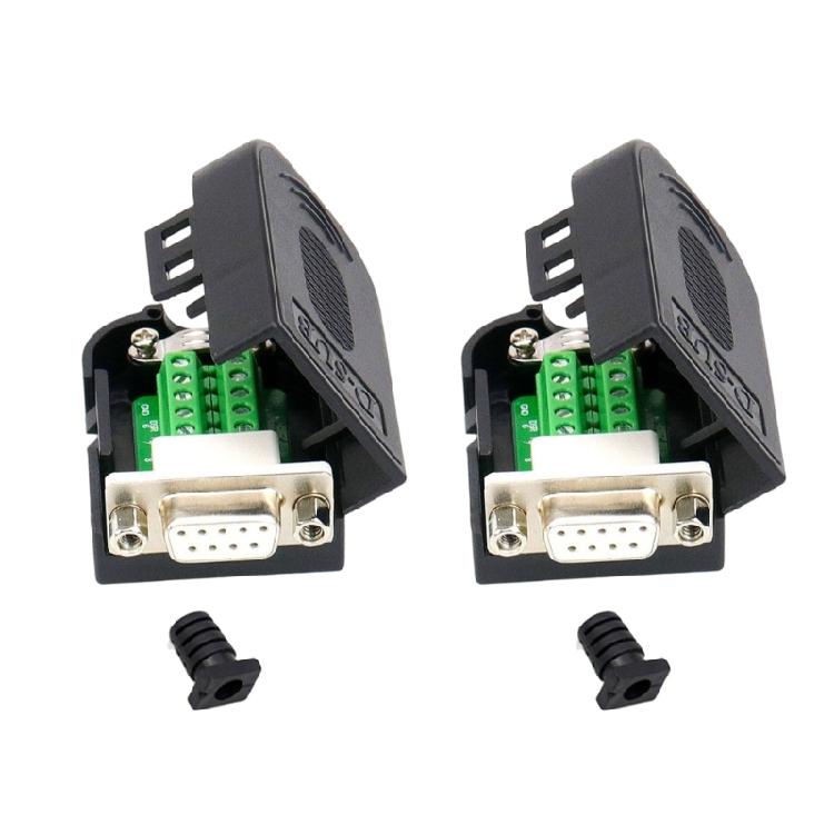 D SUB 9Pin RS232 Adapters RS485 RS422 Connection with Mounting Screws/Nuts and Easy Installation