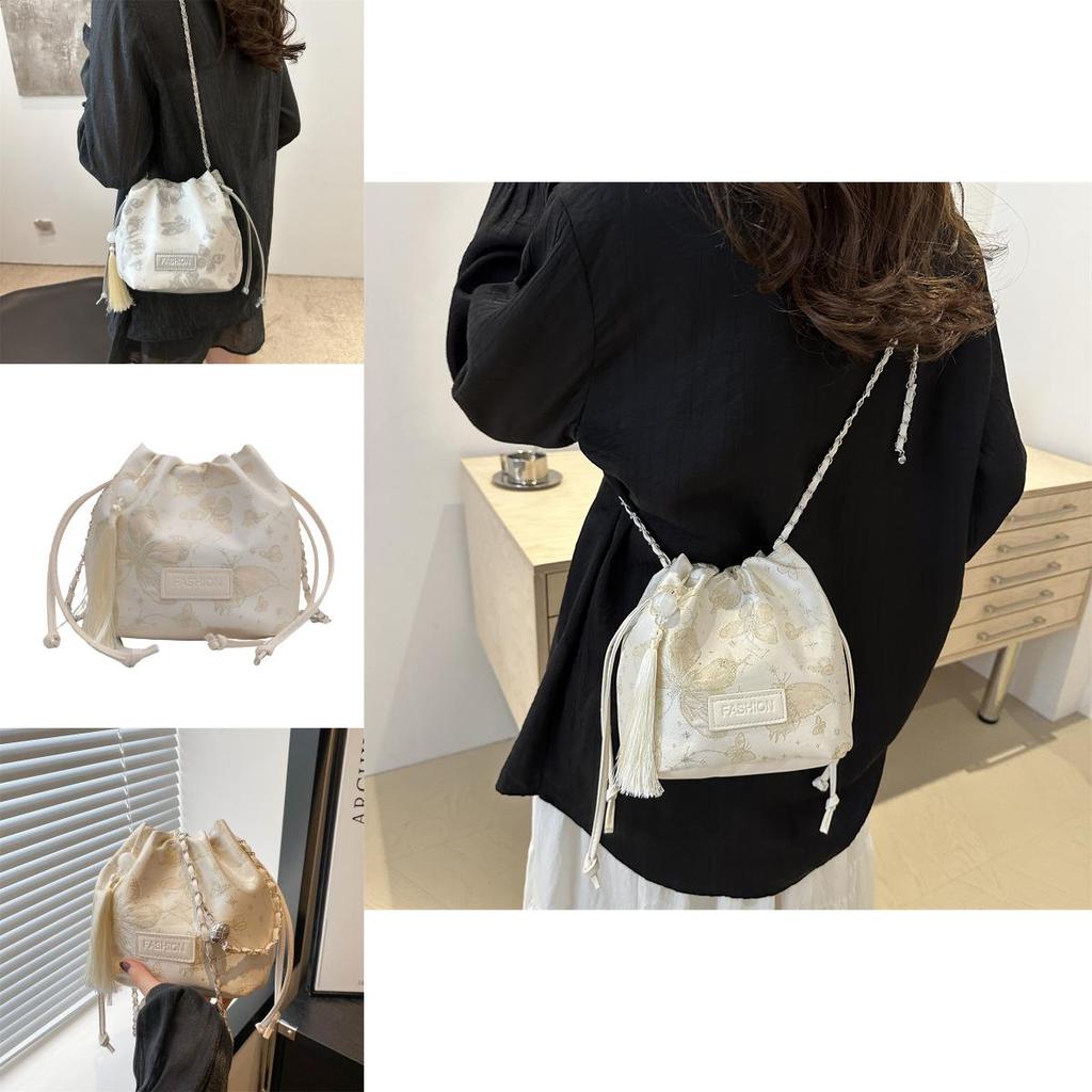 Minimalist Fashion Shoulder Bag For Women 2024 Trendy Summer Large Capacity Pu Bucket Bag
